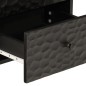 vidaXL Nachttisch Schwarz 40x33x46 cm Massivholz Mango vidaXL Nachttisch Schwarz 40x33x46 cm Massivholz Mango