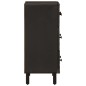 vidaXL Beistellschrank Schwarz 60x33x75 cm Massivholz Mango vidaXL Beistellschrank Schwarz 60x33x75 cm Massivholz Mango