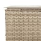 vidaXL 3-tlg. Garten-Sofagarnitur mit Kissen Beige Poly Rattan vidaXL 3-tlg. Garten-Sofagarnitur mit Kissen Beige Poly Rattan