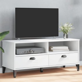 vidaXL TV-Schrank VIKEN Weiß Massivholz Kiefer