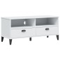 vidaXL TV-Schrank VIKEN Weiß Massivholz Kiefer vidaXL TV-Schrank VIKEN Weiß Massivholz Kiefer