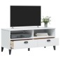 vidaXL TV-Schrank VIKEN Weiß Massivholz Kiefer vidaXL TV-Schrank VIKEN Weiß Massivholz Kiefer