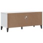 vidaXL TV-Schrank VIKEN Weiß Massivholz Kiefer vidaXL TV-Schrank VIKEN Weiß Massivholz Kiefer