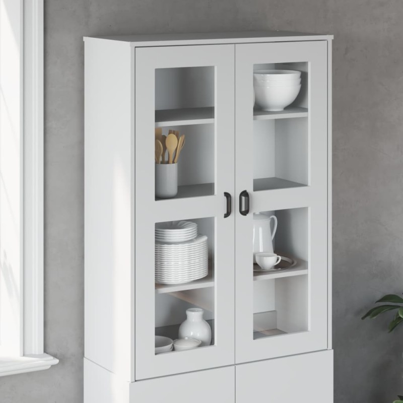 vidaXL Aufsatz für Highboard VIKEN Weiß Massivholz Kiefer vidaXL Aufsatz für Highboard VIKEN Weiß Massivholz Kiefer