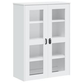 vidaXL Aufsatz für Highboard VIKEN Weiß Massivholz Kiefer