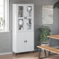 vidaXL Aufsatz für Highboard VIKEN Weiß Massivholz Kiefer vidaXL Aufsatz für Highboard VIKEN Weiß Massivholz Kiefer