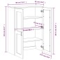 vidaXL Aufsatz für Highboard VIKEN Weiß Massivholz Kiefer vidaXL Aufsatz für Highboard VIKEN Weiß Massivholz Kiefer