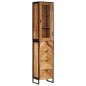 vidaXL Badschrank 40x27x190 cm Eisen und Massivholz Akazie vidaXL Badschrank 40x27x190 cm Eisen und Massivholz Akazie