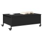 vidaXL Couchtisch mit Rollen Schwarz 91x55x34 cm Holzwerkstoff vidaXL Couchtisch mit Rollen Schwarz 91x55x34 cm Holzwerkstoff