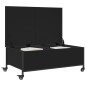 vidaXL Couchtisch mit Rollen Schwarz 91x55x34 cm Holzwerkstoff vidaXL Couchtisch mit Rollen Schwarz 91x55x34 cm Holzwerkstoff