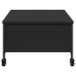 vidaXL Couchtisch mit Rollen Schwarz 91x55x34 cm Holzwerkstoff vidaXL Couchtisch mit Rollen Schwarz 91x55x34 cm Holzwerkstoff