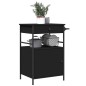 vidaXL Küchenwagen Schwarz 56x43x89,5 cm Holzwerkstoff vidaXL Küchenwagen Schwarz 56x43x89,5 cm Holzwerkstoff