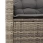 vidaXL Gartensessel mit Kissen Grau Poly Rattan vidaXL Gartensessel mit Kissen Grau Poly Rattan