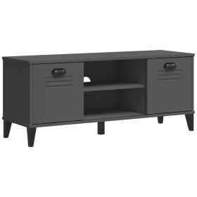 vidaXL Schuhbank VIKEN Anthrazit 106x35x45 cm Massivholz Kiefer
