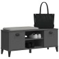 vidaXL Schuhbank VIKEN Anthrazit 106x35x45 cm Massivholz Kiefer vidaXL Schuhbank VIKEN Anthrazit 106x35x45 cm Massivholz Kiefer