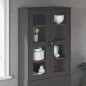 vidaXL Aufsatz für Highboard VIKEN Anthrazit Massivholz Kiefer vidaXL Aufsatz für Highboard VIKEN Anthrazit Massivholz Kiefer