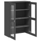 vidaXL Aufsatz für Highboard VIKEN Anthrazit Massivholz Kiefer vidaXL Aufsatz für Highboard VIKEN Anthrazit Massivholz Kiefer