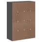 vidaXL Aufsatz für Highboard VIKEN Anthrazit Massivholz Kiefer vidaXL Aufsatz für Highboard VIKEN Anthrazit Massivholz Kiefer