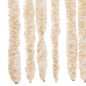 vidaXL Fliegenvorhang Beige und Weiß 90x200 cm Chenille vidaXL Fliegenvorhang Beige und Weiß 90x200 cm Chenille