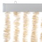 vidaXL Fliegenvorhang Beige und Weiß 100x200 cm Chenille vidaXL Fliegenvorhang Beige und Weiß 100x200 cm Chenille