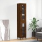 vidaXL Highboard Braun Eichen-Optik 34,5x34x180 cm Holzwerkstoff vidaXL Highboard Braun Eichen-Optik 34,5x34x180 cm Holzwerkstoff