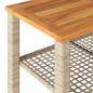 vidaXL 4-tlg. Garten-Lounge-Set mit Kissen Beige Poly Rattan vidaXL 4-tlg. Garten-Lounge-Set mit Kissen Beige Poly Rattan