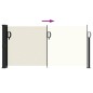 vidaXL Seitenmarkise Ausziehbar Creme 100x300 cm