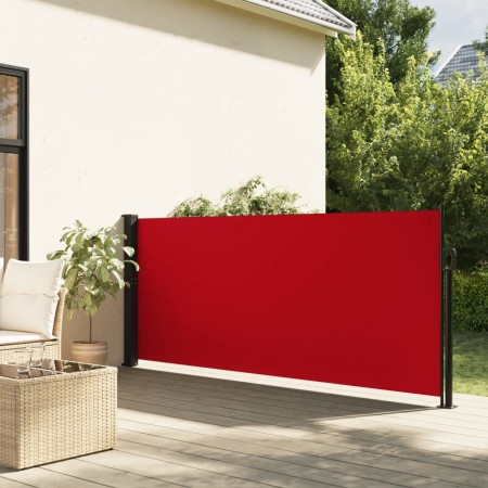 vidaXL Seitenmarkise Ausziehbar Rot 100x300 cm