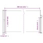 vidaXL Seitenmarkise Ausziehbar Rot 100x300 cm vidaXL Seitenmarkise Ausziehbar Rot 100x300 cm