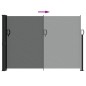 vidaXL Seitenmarkise Ausziehbar Anthrazit 140x300 cm vidaXL Seitenmarkise Ausziehbar Anthrazit 140x300 cm