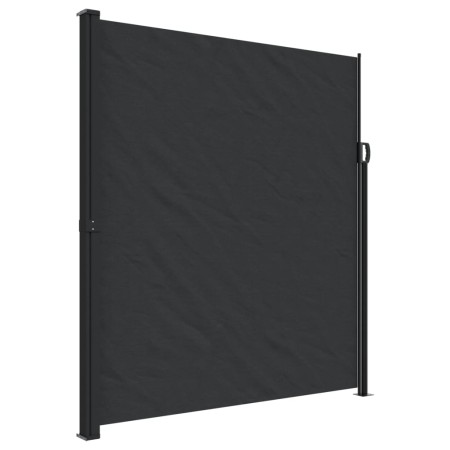 vidaXL Seitenmarkise Ausziehbar Schwarz 220x300 cm