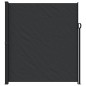 vidaXL Seitenmarkise Ausziehbar Schwarz 220x300 cm vidaXL Seitenmarkise Ausziehbar Schwarz 220x300 cm