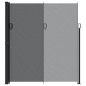 vidaXL Seitenmarkise Ausziehbar Schwarz 220x300 cm vidaXL Seitenmarkise Ausziehbar Schwarz 220x300 cm