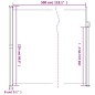vidaXL Seitenmarkise Ausziehbar Schwarz 220x300 cm vidaXL Seitenmarkise Ausziehbar Schwarz 220x300 cm