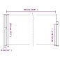 vidaXL Seitenmarkise Ausziehbar Anthrazit 120x500 cm vidaXL Seitenmarkise Ausziehbar Anthrazit 120x500 cm