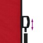 vidaXL Seitenmarkise Ausziehbar Rot 180x500 cm vidaXL Seitenmarkise Ausziehbar Rot 180x500 cm