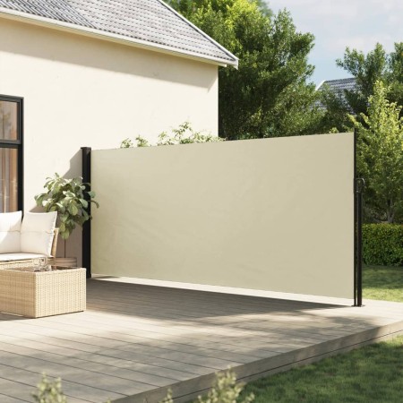 vidaXL Seitenmarkise Ausziehbar Creme 180x500 cm