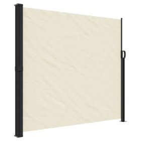 vidaXL Seitenmarkise Ausziehbar Creme 180x500 cm