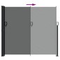 vidaXL Seitenmarkise Ausziehbar Anthrazit 180x500 cm vidaXL Seitenmarkise Ausziehbar Anthrazit 180x500 cm