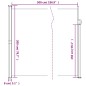vidaXL Seitenmarkise Ausziehbar Braun 200x500 cm vidaXL Seitenmarkise Ausziehbar Braun 200x500 cm