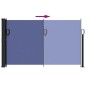 vidaXL Seitenmarkise Ausziehbar Blau 120x600 cm vidaXL Seitenmarkise Ausziehbar Blau 120x600 cm