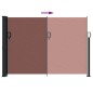 vidaXL Seitenmarkise Ausziehbar Braun 140x600 cm