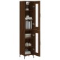 vidaXL Highboard Braun Eichen-Optik 34,5x34x180 cm Holzwerkstoff vidaXL Highboard Braun Eichen-Optik 34,5x34x180 cm Holzwerkstoff
