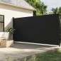 vidaXL Seitenmarkise Ausziehbar Schwarz 200x600 cm vidaXL Seitenmarkise Ausziehbar Schwarz 200x600 cm