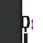vidaXL Seitenmarkise Ausziehbar Schwarz 200x600 cm vidaXL Seitenmarkise Ausziehbar Schwarz 200x600 cm