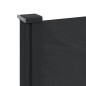 vidaXL Seitenmarkise Ausziehbar Schwarz 200x600 cm vidaXL Seitenmarkise Ausziehbar Schwarz 200x600 cm