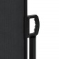 vidaXL Seitenmarkise Ausziehbar Schwarz 200x600 cm vidaXL Seitenmarkise Ausziehbar Schwarz 200x600 cm
