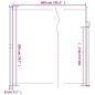 vidaXL Seitenmarkise Ausziehbar Schwarz 200x600 cm vidaXL Seitenmarkise Ausziehbar Schwarz 200x600 cm