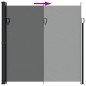 vidaXL Seitenmarkise Ausziehbar Anthrazit 200x600 cm vidaXL Seitenmarkise Ausziehbar Anthrazit 200x600 cm