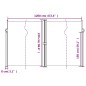 vidaXL Seitenmarkise Ausziehbar Blau 220x600 cm vidaXL Seitenmarkise Ausziehbar Blau 220x600 cm
